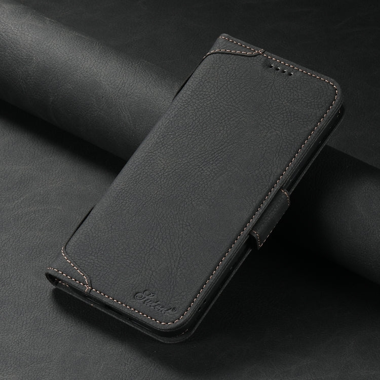 For iPhone 13 Pro Max SUTENI J07 Multifunctional Horizontal Flip Magsafe Leather Phone Case(Black)