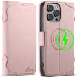 For iPhone 13 Pro Max SUTENI J07 Multifunctional Horizontal Flip Magsafe Leather Phone Case(Pink) - free shipping - PMC TechLife - Order now!