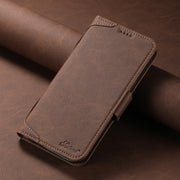 For iPhone 14 Pro SUTENI J07 Multifunctional Horizontal Flip Magsafe Leather Phone Case(Brown)