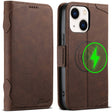 For iPhone 14 Plus SUTENI J07 Multifunctional Horizontal Flip Magsafe Leather Phone Case(Brown) - free shipping - PMC TechLife - Order now!
