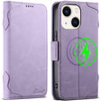 For iPhone 14 Plus SUTENI J07 Multifunctional Horizontal Flip Magsafe Leather Phone Case(Purple) - iPhone 14 Plus Cases by Suteni | Online Shopping South Africa | PMC TechLife | Buy Now Pay Later Mobicred