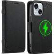 For iPhone 15 Plus SUTENI J07 Multifunctional Horizontal Flip Magsafe Leather Phone Case(Black) - iPhone 15 Plus Cases by Suteni | Online Shopping South Africa | PMC TechLife | Buy Now Pay Later Mobicred