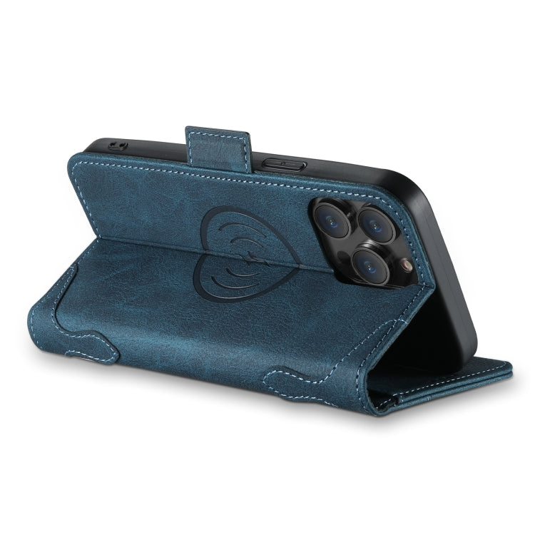 For iPhone 15 Plus SUTENI J07 Multifunctional Horizontal Flip Magsafe Leather Phone Case(Blue)