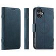 For iPhone 16 SUTENI J07 Multifunctional Horizontal Flip Magsafe Leather Phone Case(Blue) - iPhone 16 Cases by Suteni | Online Shopping South Africa | PMC TechLife | Buy Now Pay Later Mobicred