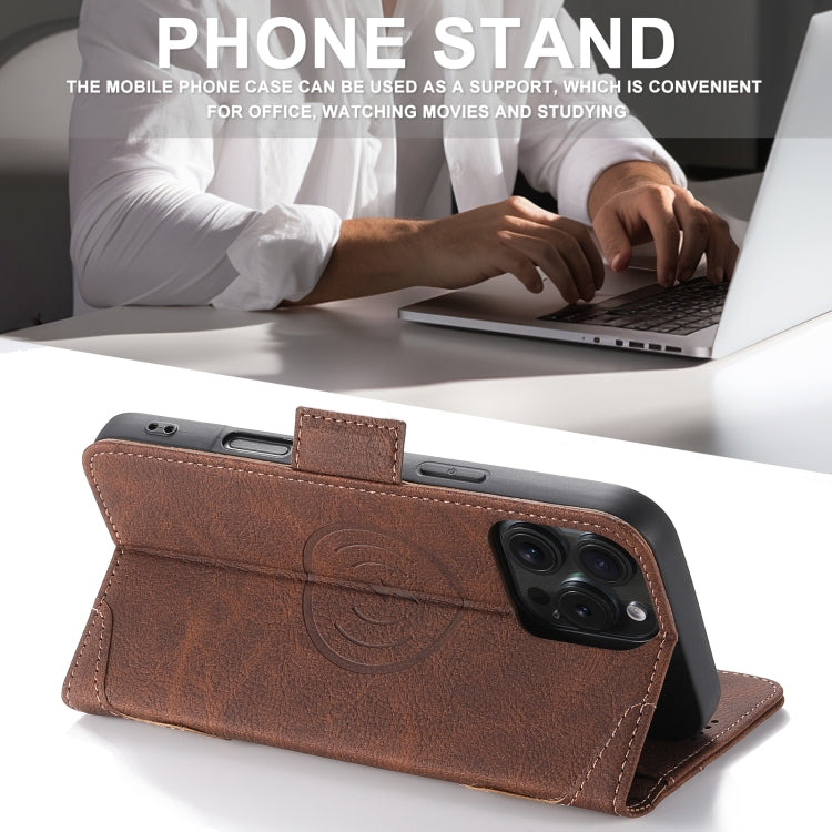 For iPhone 16 Plus SUTENI J07 Multifunctional Horizontal Flip Magsafe Leather Phone Case(Brown)