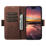 For iPhone 16 Pro Max SUTENI J07 Multifunctional Horizontal Flip Magsafe Leather Phone Case(Brown)