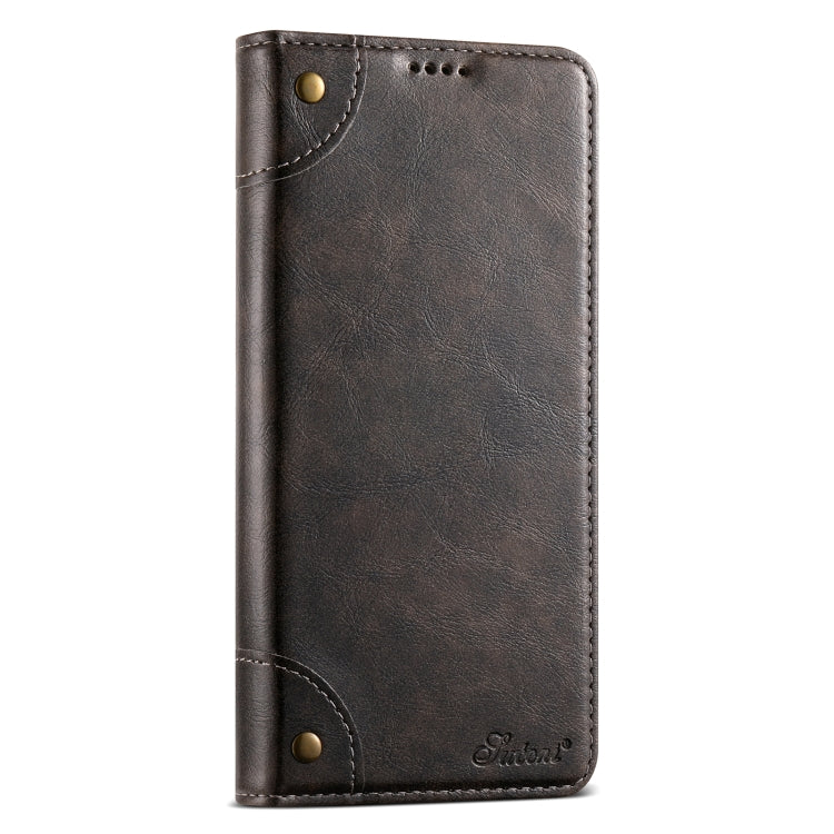 For Samsung Galaxy S24+ 5G Suteni Baroque Calf Texture Buckle Wallet Leather Phone Case(Black)
