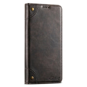 For Samsung Galaxy S24 5G Suteni Baroque Calf Texture Buckle Wallet Leather Phone Case(Black)