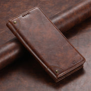 For Samsung Galaxy S24 5G Suteni Baroque Calf Texture Buckle Wallet Leather Phone Case(Khaki)