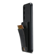 For Samsung Galaxy S24+ 5G Suteni H03 Oil Wax Leather Wallet Stand Back Phone Case(Black)