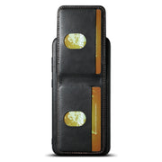 For Samsung Galaxy S24+ 5G Suteni H03 Oil Wax Leather Wallet Stand Back Phone Case(Black)