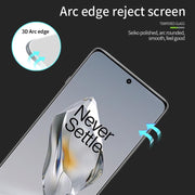 For OnePlus 12 MOFI 9H 3D Hot Bending Tempered Glass Film(Black)