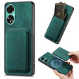 For OPPO A78 4G Retro Leather Card Bag Magnetic Phone Case(Green) - OPPO Cases by PMC TechLife | Online Shopping South Africa | PMC TechLife | Buy Now Pay Later Mobicred