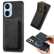 For OPPO K11X 5G Retro Leather Card Bag Magnetic Phone Case(Black) - OPPO Cases by PMC TechLife | Online Shopping South Africa | PMC TechLife | Buy Now Pay Later Mobicred