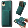 For OPPO A17K Retro Leather Card Bag Magnetic Phone Case(Green) - OPPO Cases by PMC TechLife | Online Shopping South Africa | PMC TechLife | Buy Now Pay Later Mobicred