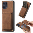 For OPPO Find X5 Pro Retro Leather Card Bag Magnetic Phone Case(Brown) - free shipping - PMC TechLife - Order now!