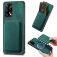 For OPPO F19 Retro Leather Card Bag Magnetic Phone Case(Green) - OPPO Cases by PMC TechLife | Online Shopping South Africa | PMC TechLife | Buy Now Pay Later Mobicred