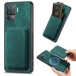 For OPPO F19 Pro Retro Leather Card Bag Magnetic Phone Case(Green) - free shipping - PMC TechLife - Order now!