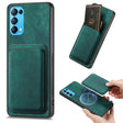 For OPPO Reno5 5G Retro Leather Card Bag Magnetic Phone Case(Green) - free shipping - PMC TechLife - Order now!