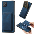 For OPPO A92S Retro Leather Card Bag Magnetic Phone Case(Blue) - OPPO Cases by PMC TechLife | Online Shopping South Africa | PMC TechLife | Buy Now Pay Later Mobicred