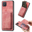 For OPPO A92S Retro Leather Card Bag Magnetic Phone Case(Pink) - OPPO Cases by PMC TechLife | Online Shopping South Africa | PMC TechLife | Buy Now Pay Later Mobicred