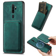 For OPPO A5 Retro Leather Card Bag Magnetic Phone Case(Green) - OPPO Cases by PMC TechLife | Online Shopping South Africa | PMC TechLife | Buy Now Pay Later Mobicred