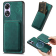 For OPPO A78 5G / A58 5G Retro Leather Card Bag Magnetic Phone Case(Green) - free shipping - PMC TechLife - Order now!
