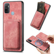 For OPPO A53 / A53S Retro Leather Card Bag Magnetic Phone Case(Pink) - OPPO Cases by PMC TechLife | Online Shopping South Africa | PMC TechLife | Buy Now Pay Later Mobicred