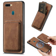 For OPPO A7/A12 Retro Leather Card Bag Magnetic Phone Case(Brown) - OPPO Cases by PMC TechLife | Online Shopping South Africa | PMC TechLife | Buy Now Pay Later Mobicred