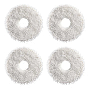 JUNSUNMAY 4pcs Washable Mop Pads Replacement for ECOVACS DEEBOT X1 Turbo / X2 Omni / T20 Pro(White)