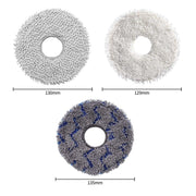 JUNSUNMAY 4pcs Washable Mop Pads Replacement for ECOVACS DEEBOT X1 Turbo / X2 Omni / T20 Pro(Grey+Blue Grey)