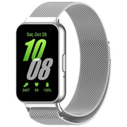 For Samsung Galaxy Fit 3 Milanese Metal Steel Mesh Watch Band(Silver)