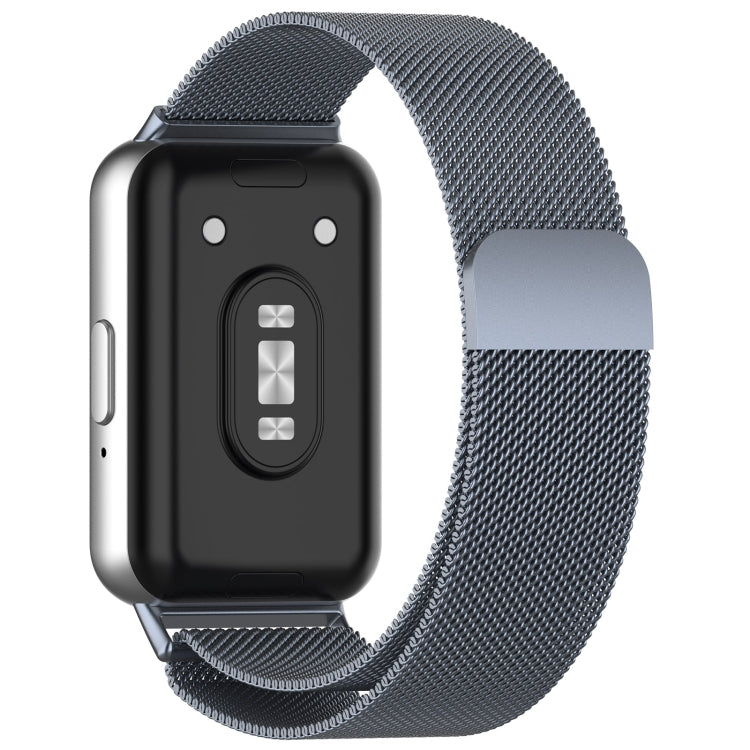For Samsung Galaxy Fit 3 Milanese Metal Steel Mesh Watch Band(Gray)