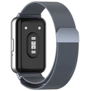For Samsung Galaxy Fit 3 Milanese Metal Steel Mesh Watch Band(Gray)
