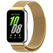 For Samsung Galaxy Fit 3 Milanese Metal Steel Mesh Watch Band(Gold)