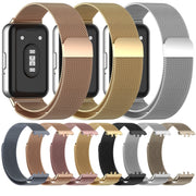 For Samsung Galaxy Fit 3 Milanese Metal Steel Mesh Watch Band(Silver)