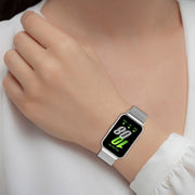 For Samsung Galaxy Fit 3 Milanese Metal Steel Mesh Watch Band(Silver)