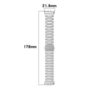 For Samsung Galaxy Fit 3 SM-R390 Three Bead Stainless Steel Metal Watch Band(Black+Silver)