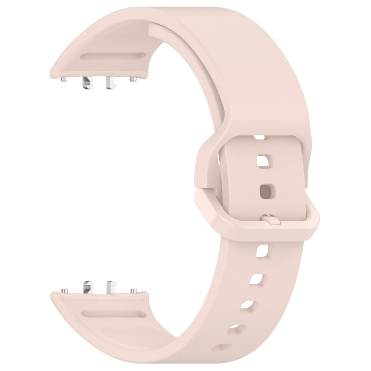 For Samsung Galaxy Fit 3 SM-R390 Solid Color Buckle Silicone Watch Band(Pink)