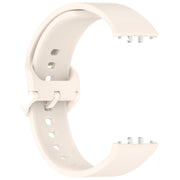 For Samsung Galaxy Fit 3 SM-R390 Solid Color Buckle Silicone Watch Band(Starlight)