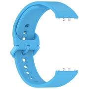 For Samsung Galaxy Fit 3 SM-R390 Solid Color Buckle Silicone Watch Band(Sky Blue)
