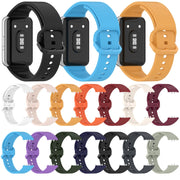 For Samsung Galaxy Fit 3 SM-R390 Solid Color Buckle Silicone Watch Band(Black)