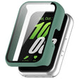 For Samsung Galaxy Fit 3 SM-R390 PC + Tempered Glass Film Integrated Watch Protective Case(Green) - Watch Cases by PMC TechLife | Online Shopping South Africa | PMC TechLife