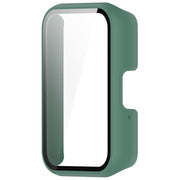 For Samsung Galaxy Fit 3 SM-R390 PC + Tempered Glass Film Integrated Watch Protective Case(Green)