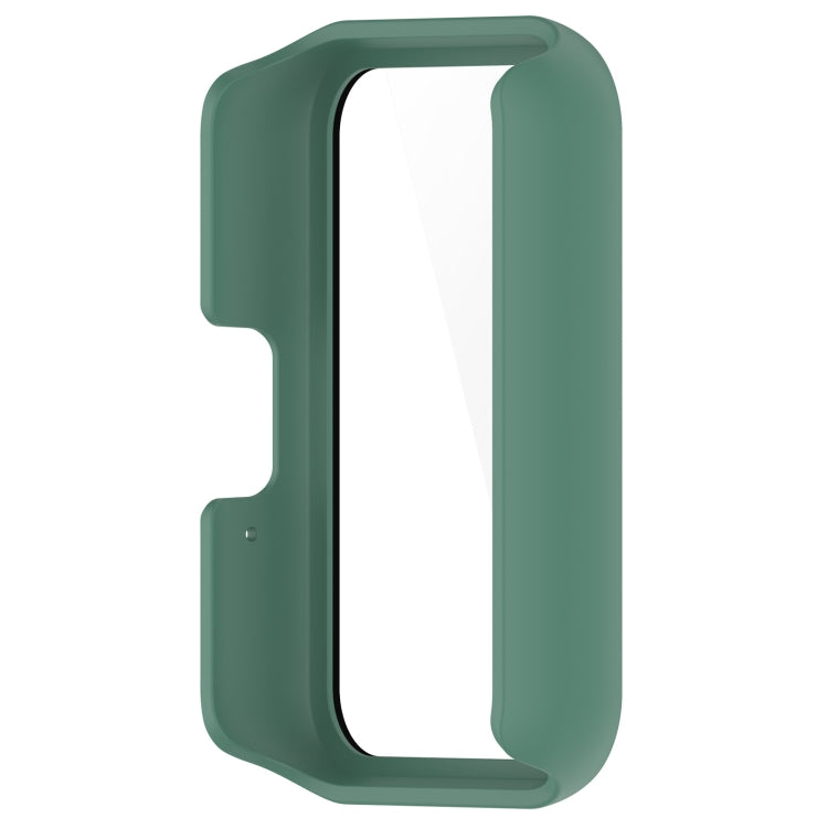 For Samsung Galaxy Fit 3 SM-R390 PC + Tempered Glass Film Integrated Watch Protective Case(Green)