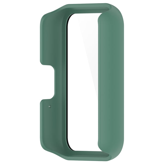 For Samsung Galaxy Fit 3 SM-R390 PC + Tempered Glass Film Integrated Watch Protective Case(Green)