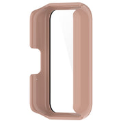 For Samsung Galaxy Fit 3 SM-R390 PC + Tempered Glass Film Integrated Watch Protective Case(Sakura Pink)