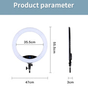 JMARY FM-19RS Photography LED Ring Fill Light 19-inch Touch Control Beauty Light(US Plug)