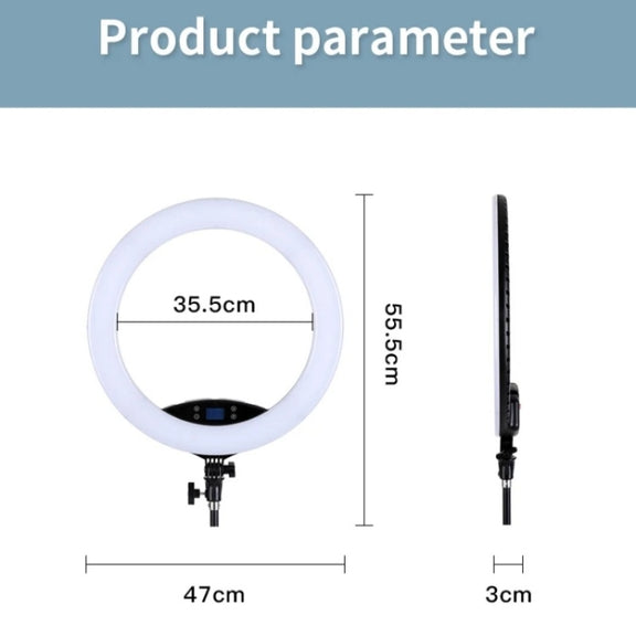 JMARY FM-19RS Photography LED Ring Fill Light 19-inch Touch Control Beauty Light(US Plug)