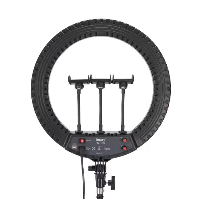 JMARY FM-18R LED Beauty Ring Light 18-inch Photography Live Streaming Fill Light(EU Plug)